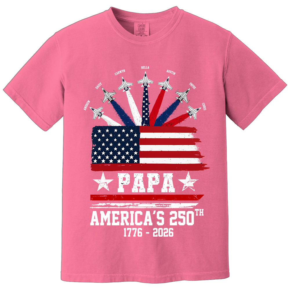 Custom Papa America 250th Anniversary, Gift For Dad Grandpa L0411 TH23