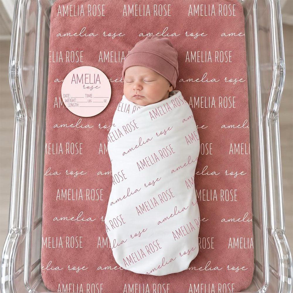 Custom Baby Blanket with Name, Personalized Name Blanket, Newborn Hospital Blanket, Custom Baby Gift, Baby Name Swaddle Pt99