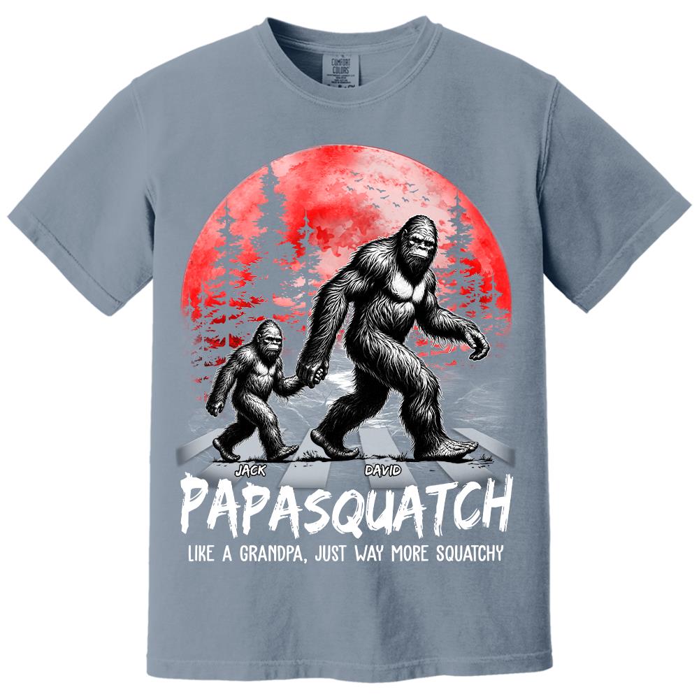 Papasquatch, Like A Grandpa, Just Way More Squatchy - Personalized Shirt Vr2 Na02 Hv01