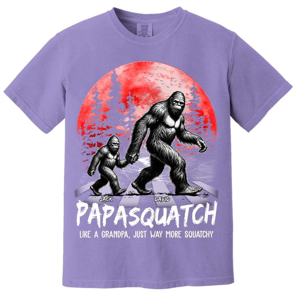 Papasquatch, Like A Grandpa, Just Way More Squatchy - Personalized Shirt Vr2 Na02 Hv01