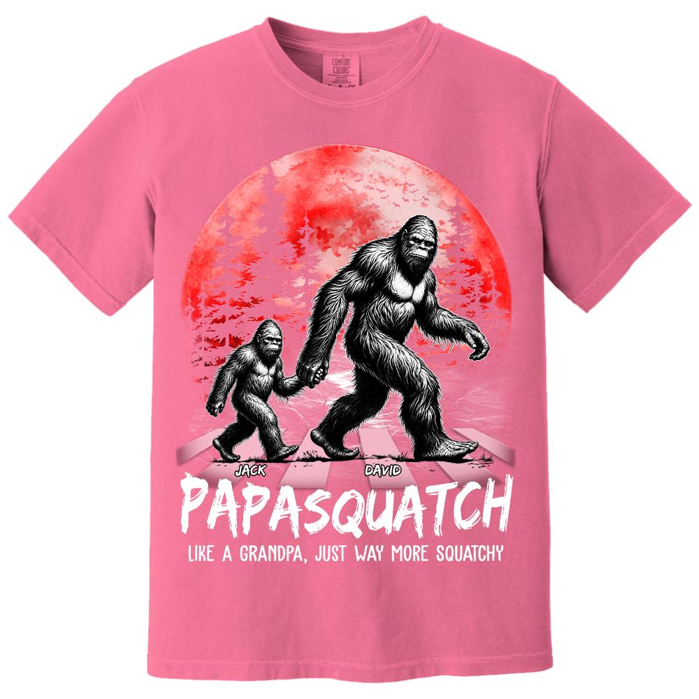 Papasquatch, Like A Grandpa, Just Way More Squatchy - Personalized Shirt Vr2 Na02 Hv01