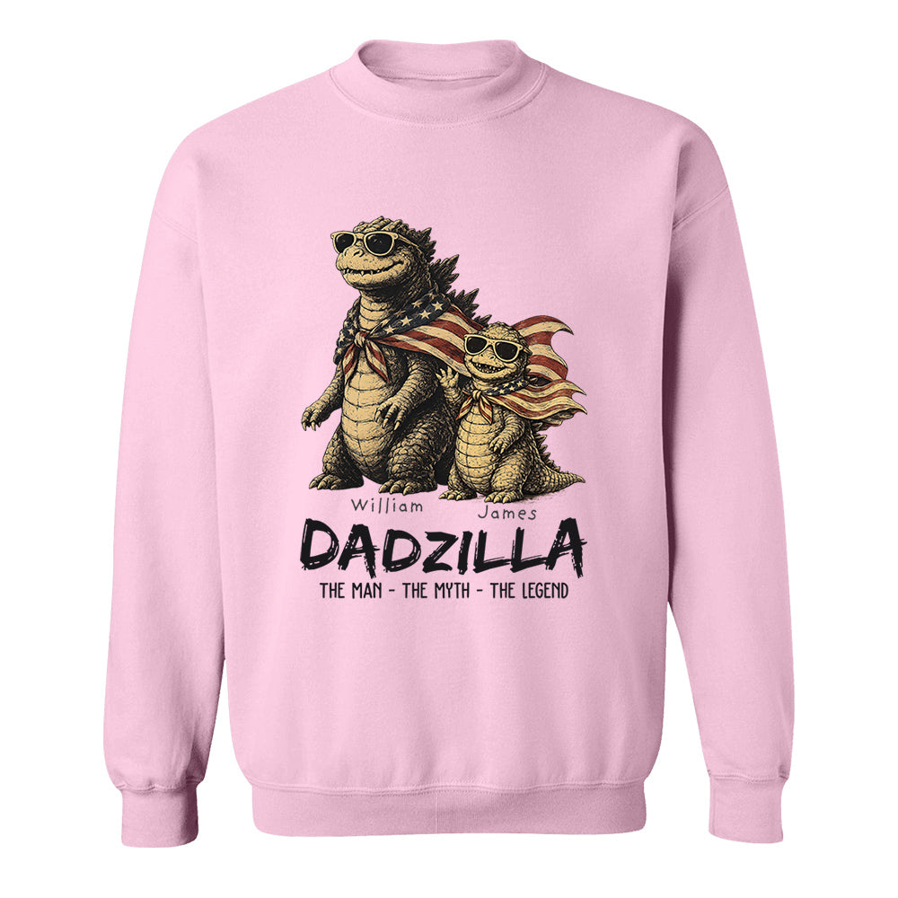 Custom Dadzilla The Man The Myth The Legend Shirt , Gifts For Father Day L0411 VH01