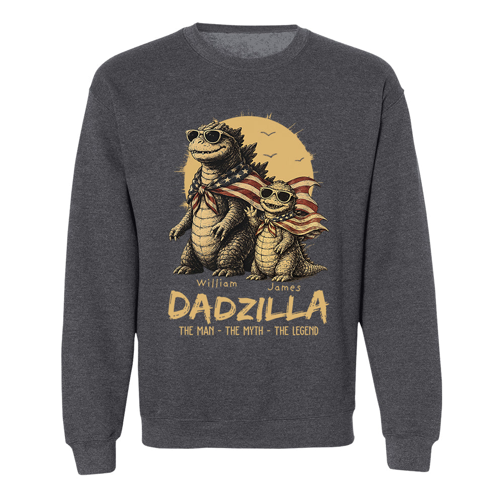 Custom Dadzilla The Man The Myth The Legend Shirt , Gifts For Father Day L0411 VH01
