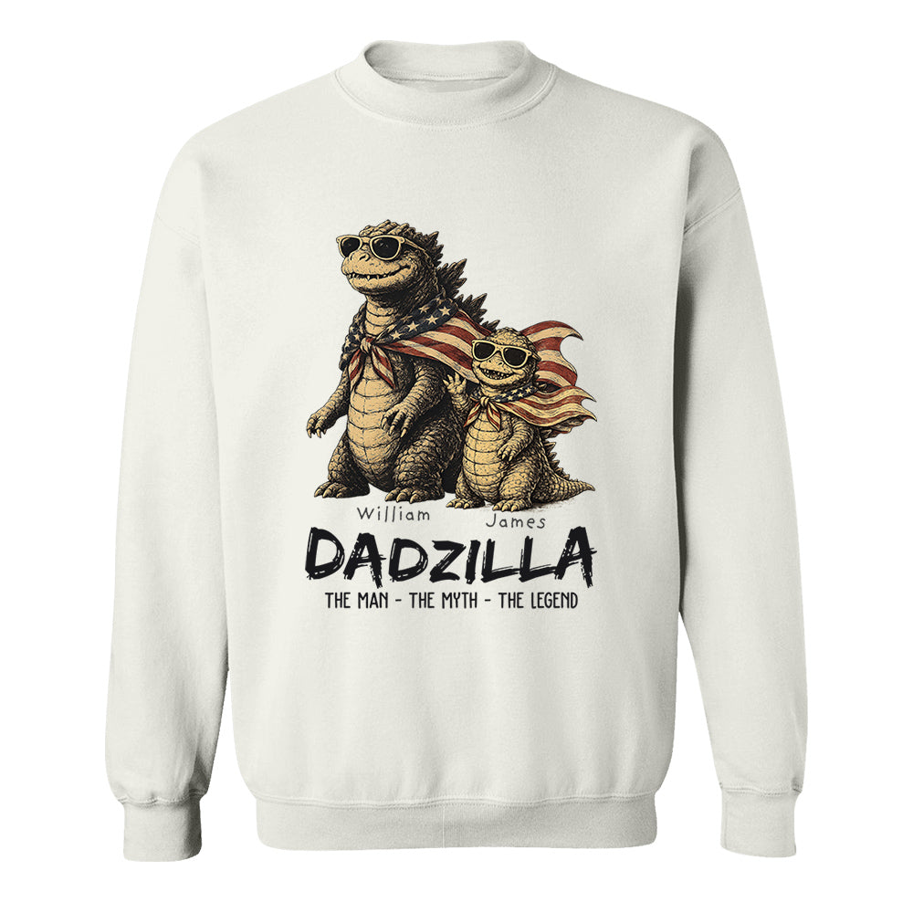 Custom Dadzilla The Man The Myth The Legend Shirt , Gifts For Father Day L0411 VH01