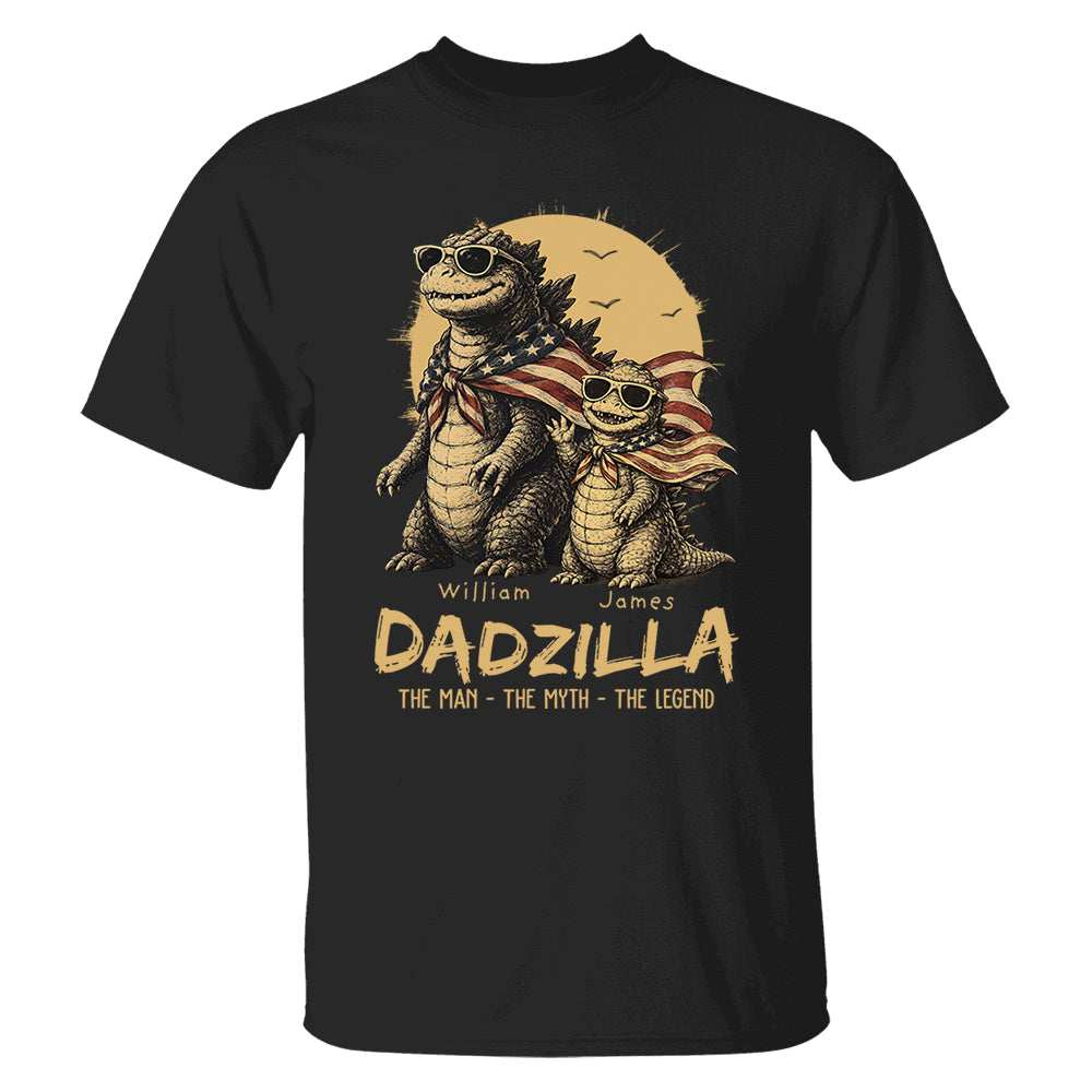 Custom Dadzilla The Man The Myth The Legend Shirt , Gifts For Father Day L0411 VH01
