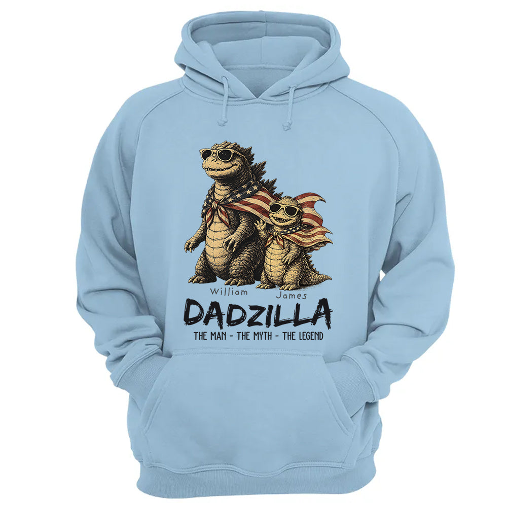 Custom Dadzilla The Man The Myth The Legend Shirt , Gifts For Father Day L0411 VH01