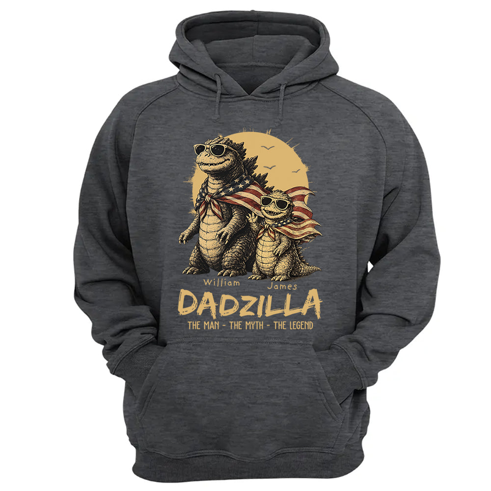Custom Dadzilla The Man The Myth The Legend Shirt , Gifts For Father Day L0411 VH01