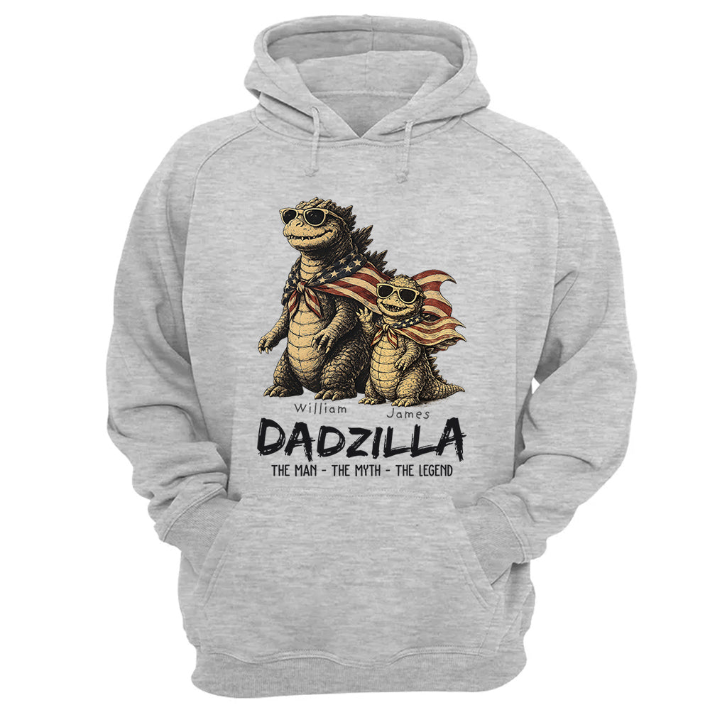 Custom Dadzilla The Man The Myth The Legend Shirt , Gifts For Father Day L0411 VH01