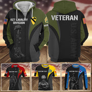 Custom All Over Print Shirt US Military Gift Custom Division Patches, Badges Military Gift For Veteran K1702 Trhn