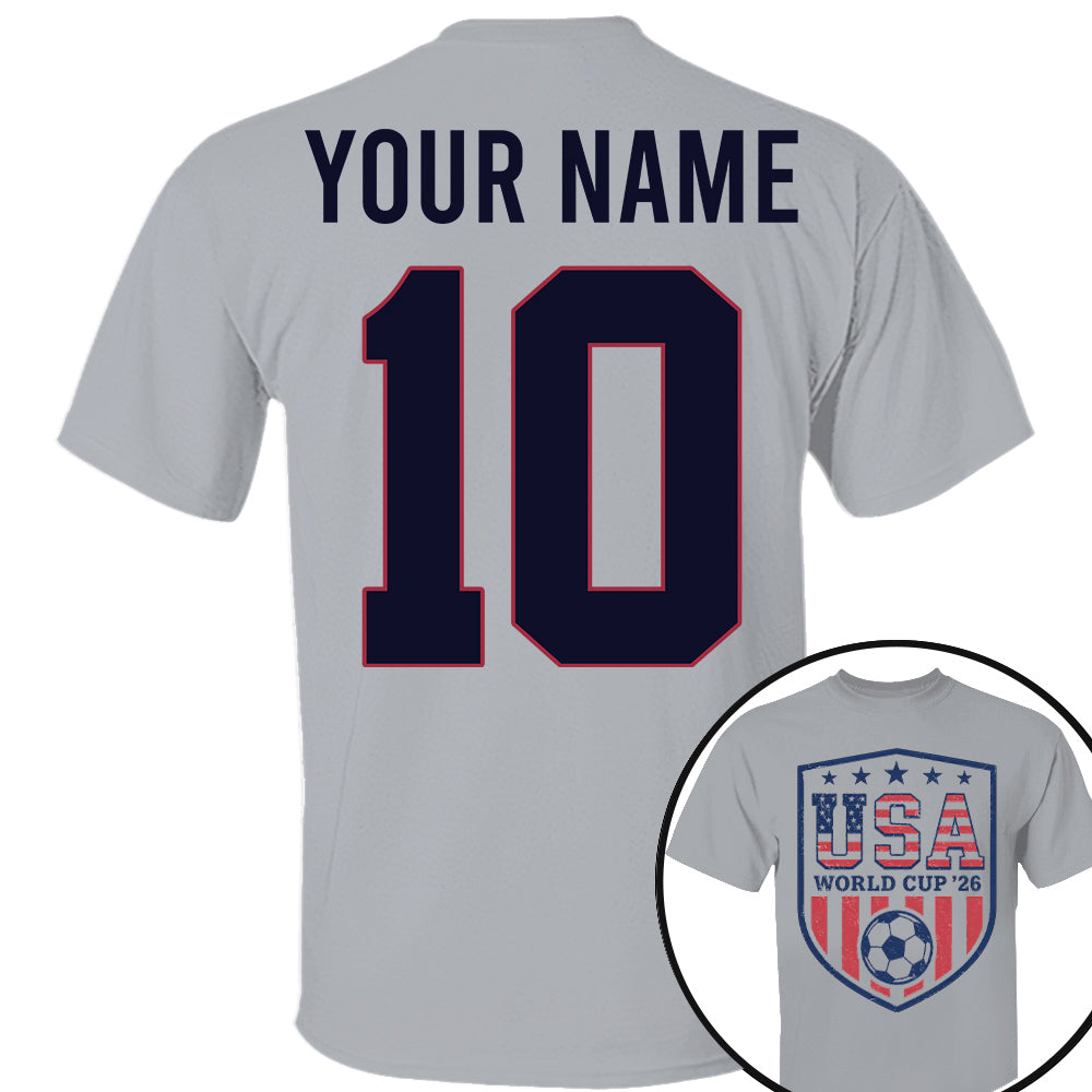 Custom USA Soccer Shirt 2026, Personalized Team Shirt Nh00