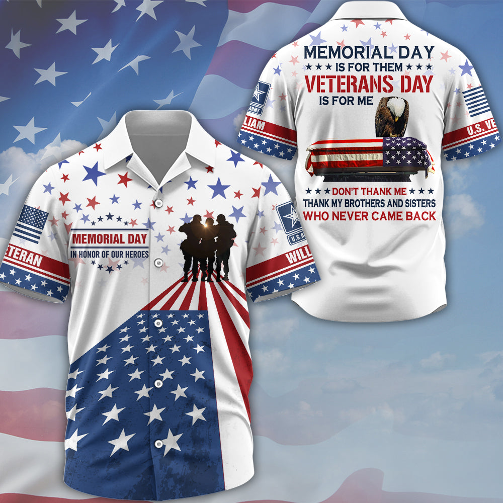 Personalized All Over Print Shirt Gift For Veterans Day, Father's Day, Memorial Day K1702 Trhn