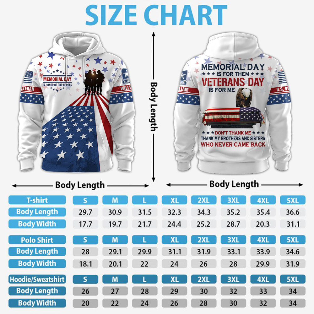 Personalized All Over Print Shirt Gift For Veterans Day, Father's Day, Memorial Day K1702 Trhn