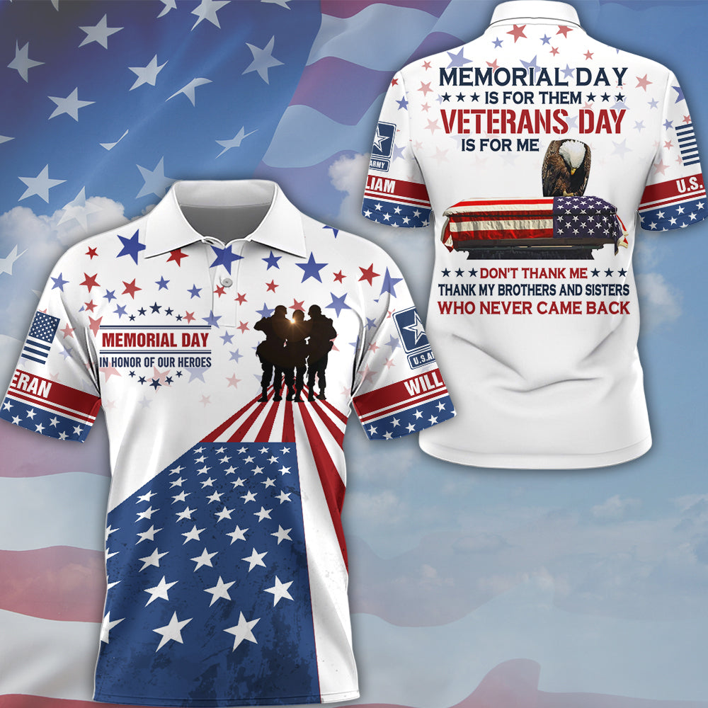 Personalized All Over Print Shirt Gift For Veterans Day, Father's Day, Memorial Day K1702 Trhn