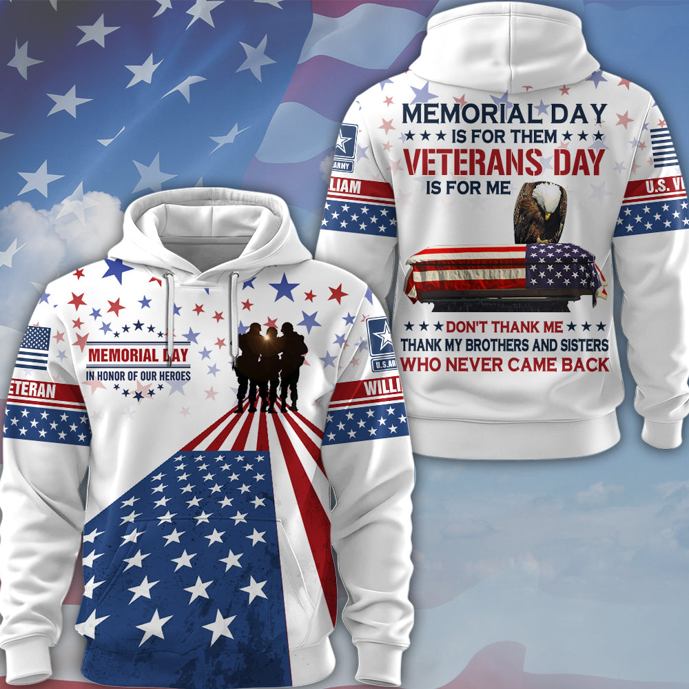 Personalized All Over Print Shirt Gift For Veterans Day, Father's Day, Memorial Day K1702 Trhn