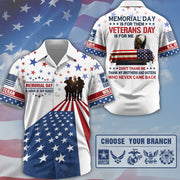 Personalized All Over Print Shirt Gift For Veterans Day, Father's Day, Memorial Day K1702 Trhn