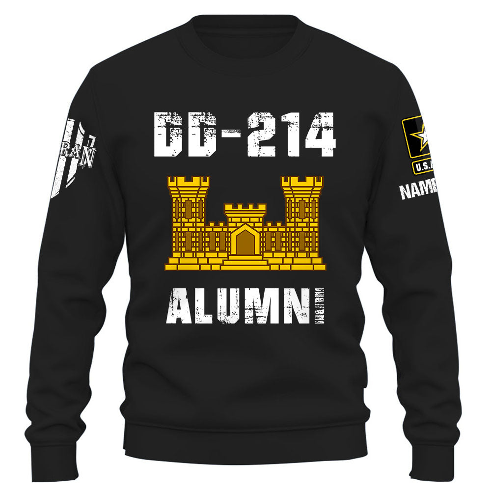 Personalized Shirt DD-214 Alumni Custom Division Military Gift For Veterans K1702