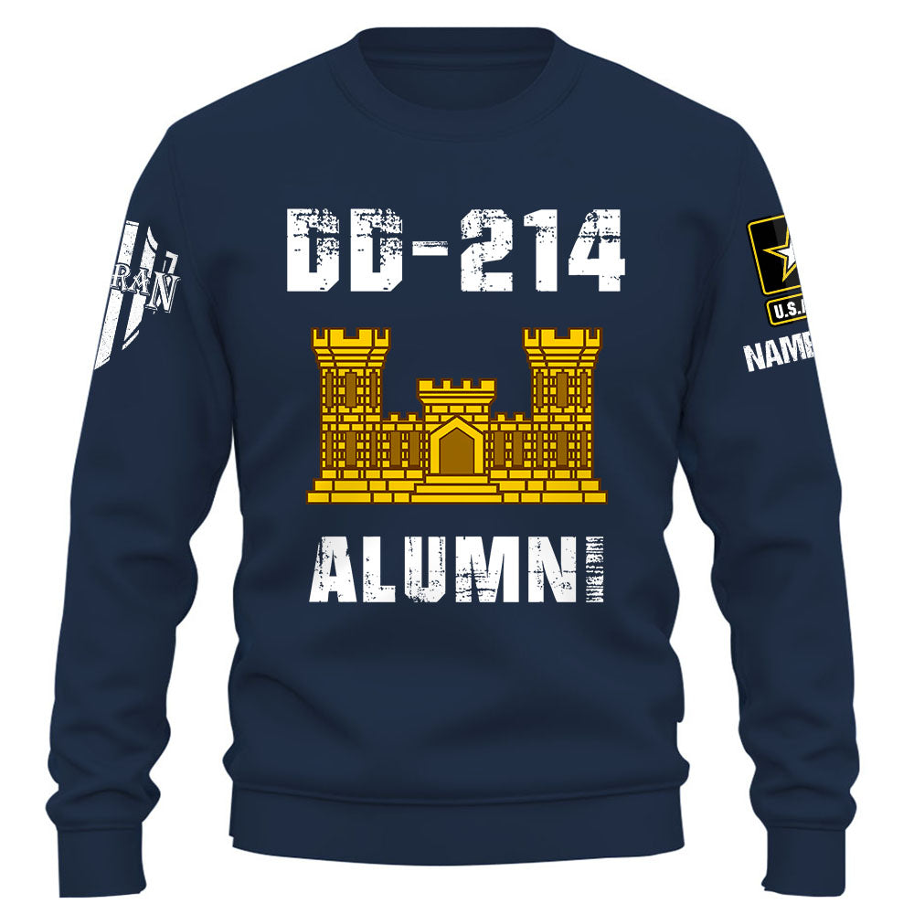 Personalized Shirt DD-214 Alumni Custom Division Military Gift For Veterans K1702