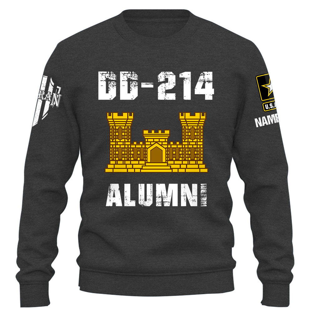 Personalized Shirt DD-214 Alumni Custom Division Military Gift For Veterans K1702