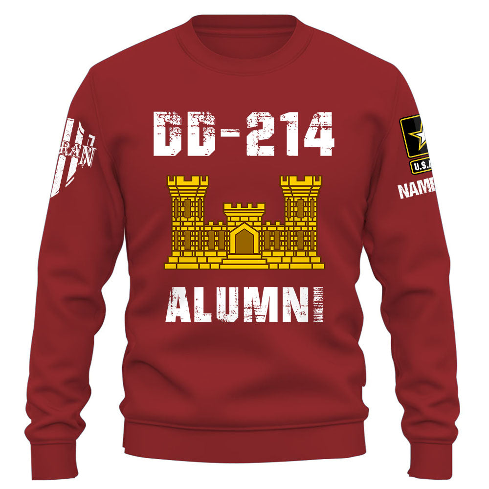 Personalized Shirt DD-214 Alumni Custom Division Military Gift For Veterans K1702