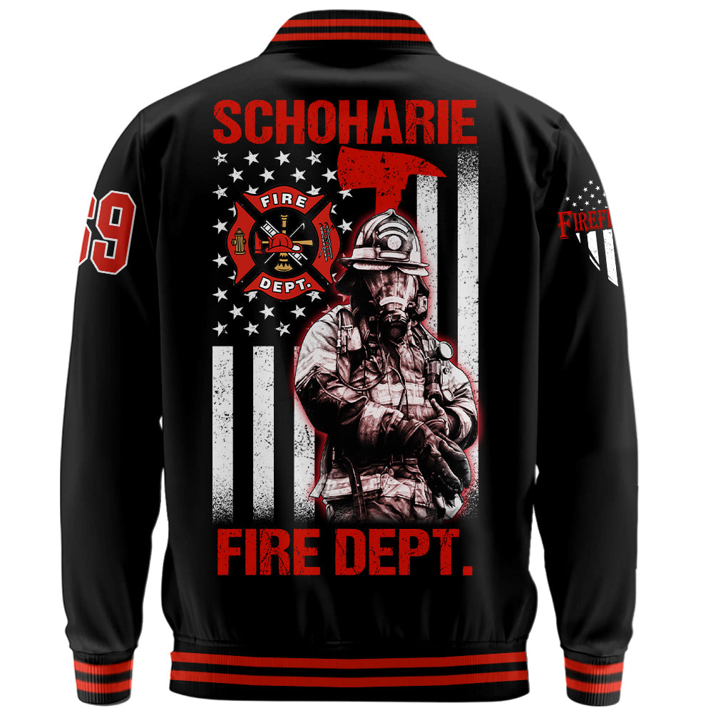 Personalized Baseball Jackets Firefighter Gift For Firefighters K1702 Trhn