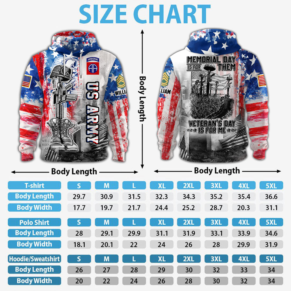 Memorial Day Is For Them Veteran's Day Is For Me K1702 MT2