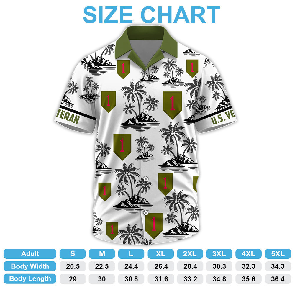 Personalized Hawaiian Shirt Custom Military Division Gift For Veterans Custom All Military Branches K1702 Trhn