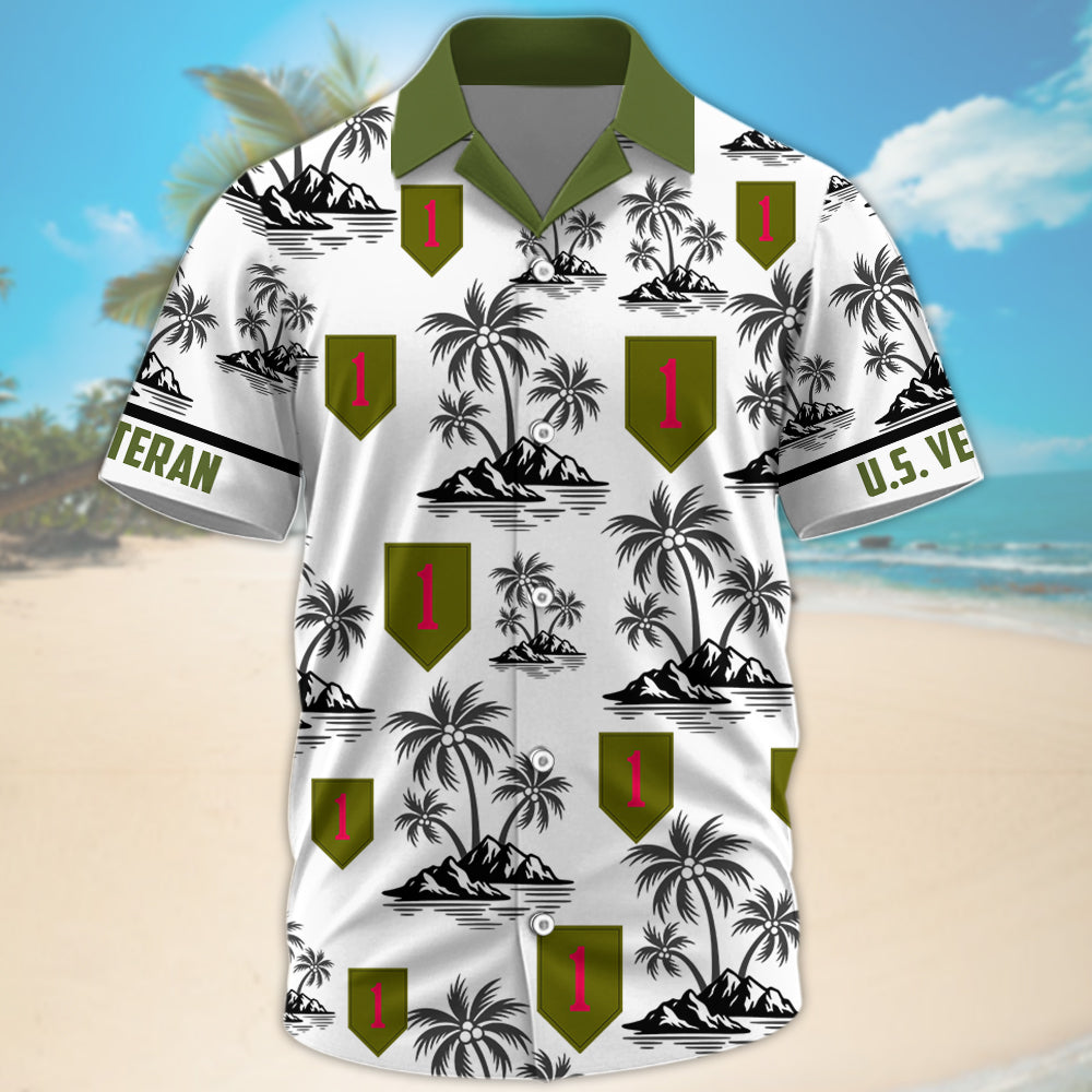 Personalized Hawaiian Shirt Custom Military Division Gift For Veterans Custom All Military Branches K1702 Trhn