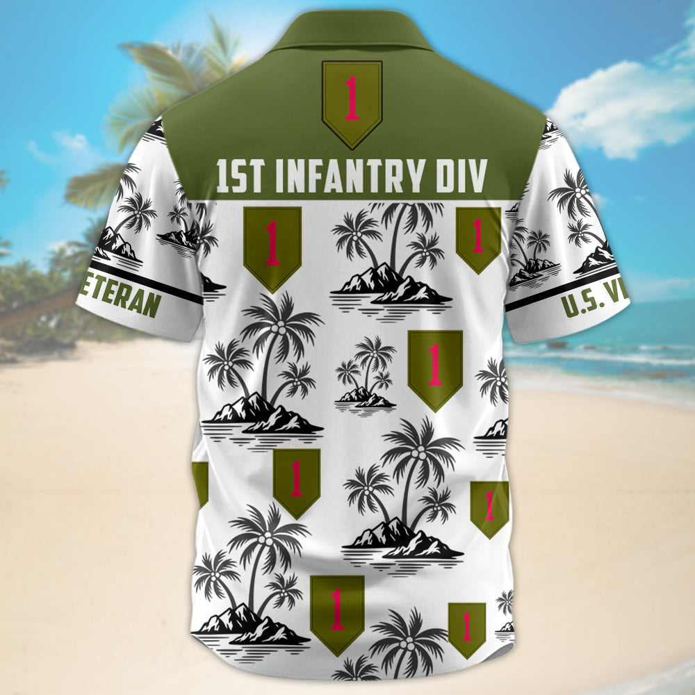 Personalized Hawaiian Shirt Custom Military Division Gift For Veterans Custom All Military Branches K1702 Trhn