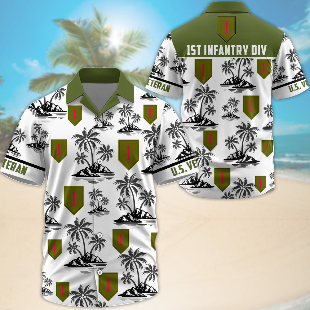 Personalized Hawaiian Shirt Custom Military Division Gift For Veterans Custom All Military Branches K1702 Trhn