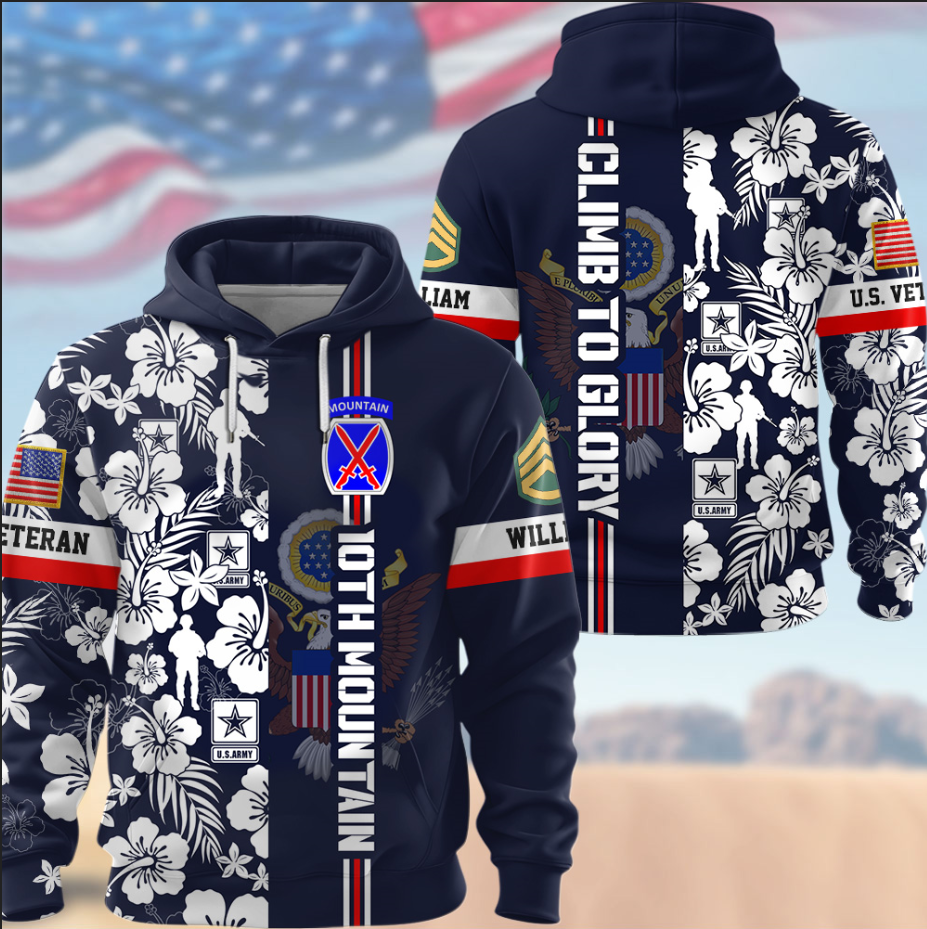 Custom Premium US Veterans Hawaiian Shirt Gifts For Veterans, Gifts On Memorial Day, Father's Day, Armed Forces Day, Veterans Day K1702 MT2