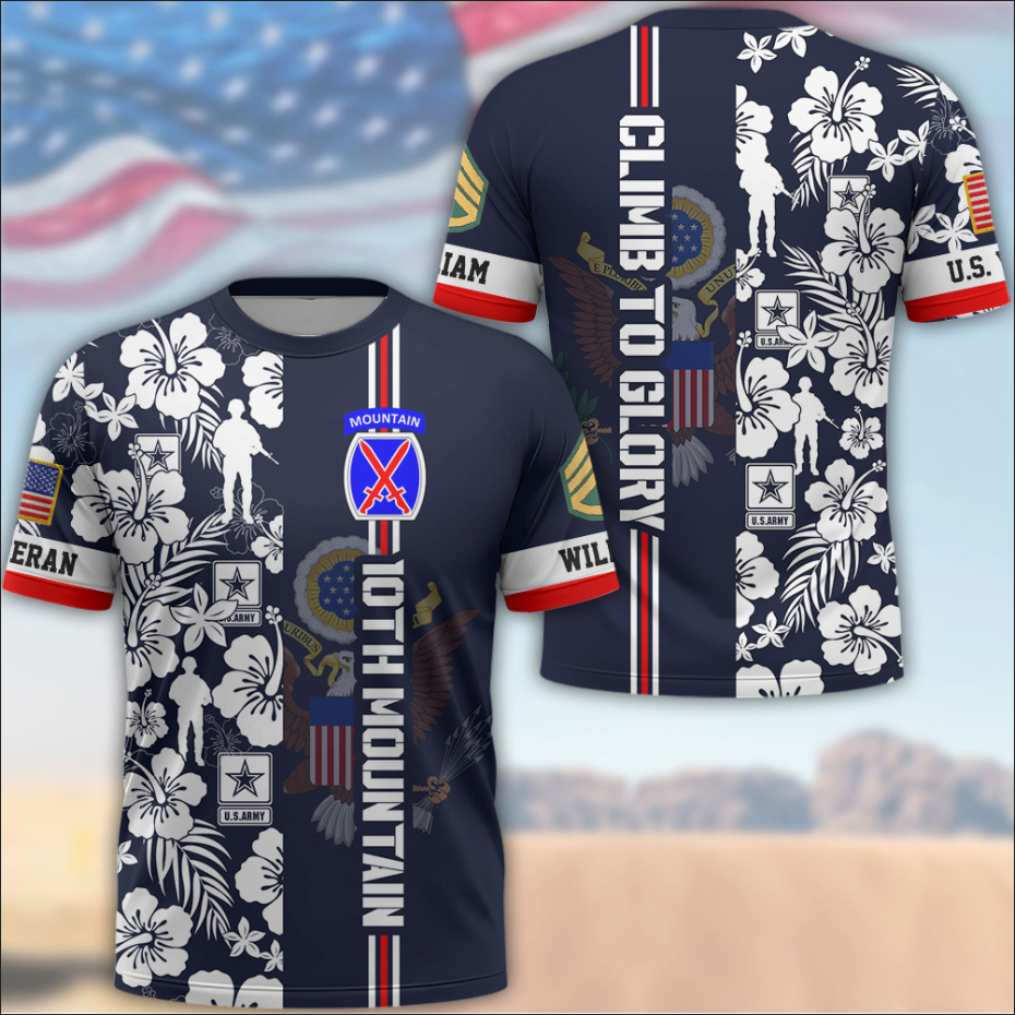 Custom Premium US Veterans Hawaiian Shirt Gifts For Veterans, Gifts On Memorial Day, Father's Day, Armed Forces Day, Veterans Day K1702 MT2