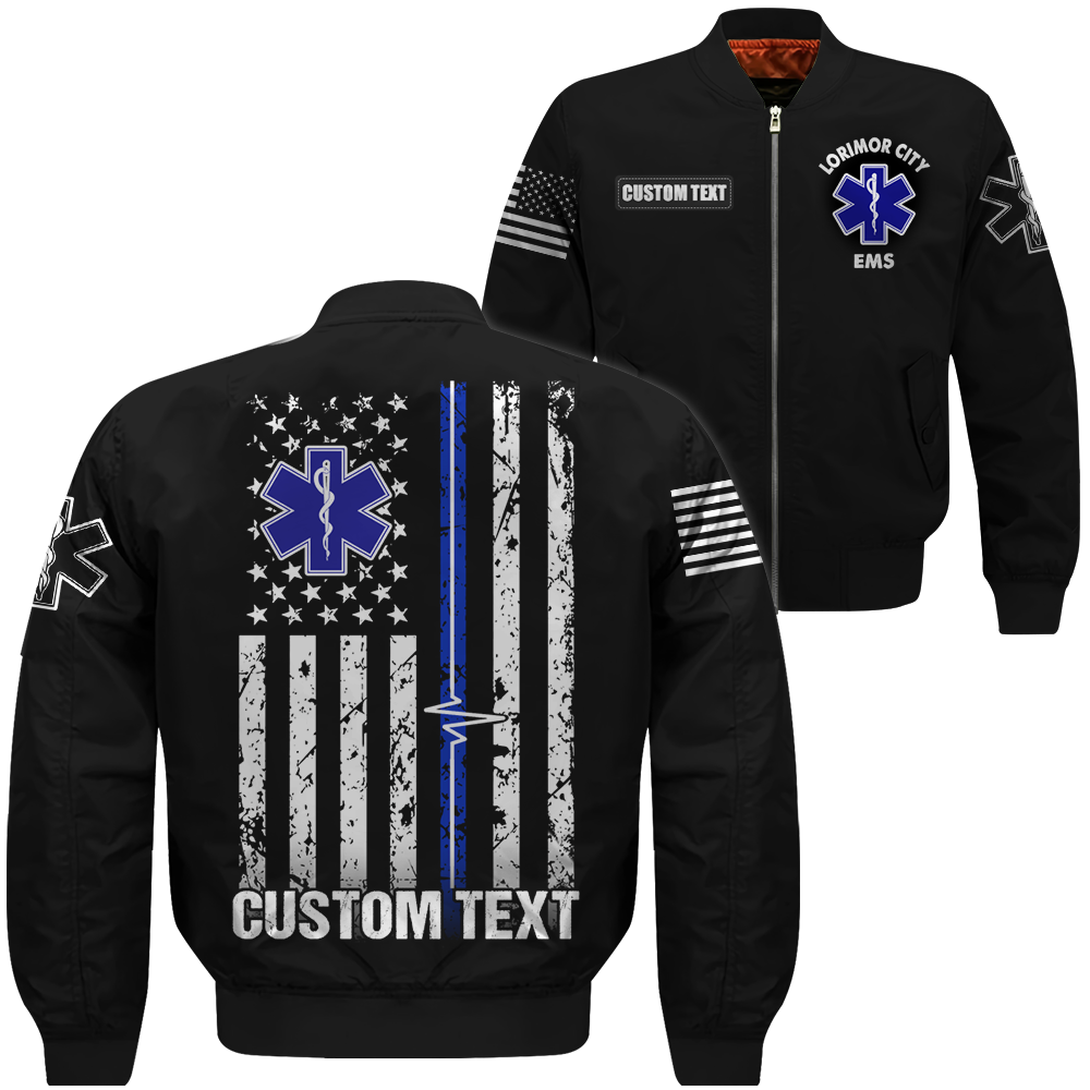 Custom Shirt Emt Ems Firefighter Free Personalization Rescue All Over Print Shirt K1702