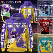 I Will Always Be Your Biggest Fan Custom All Over Print Shirt Gift For Football Mom Football Lovers K1702 Hv01