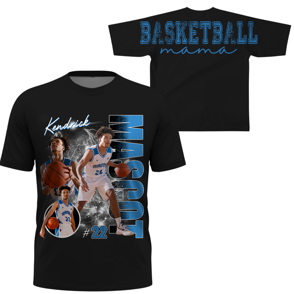 Personalized Basketball Mom Sweatshirt, Custom Large Back Graphic, Gift For Basketball Mom Basketball Family Basketball Lovers MI209 TH23