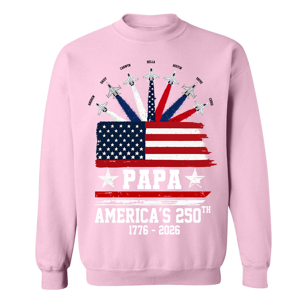 Custom Papa America 250th Anniversary, Gift For Dad Grandpa L0411 TH23