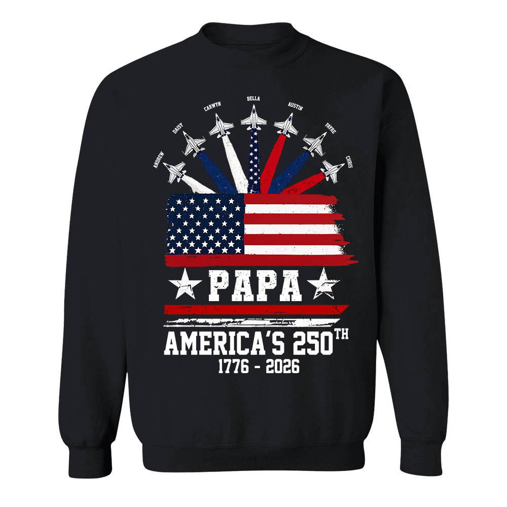 Custom Papa America 250th Anniversary, Gift For Dad Grandpa L0411 TH23