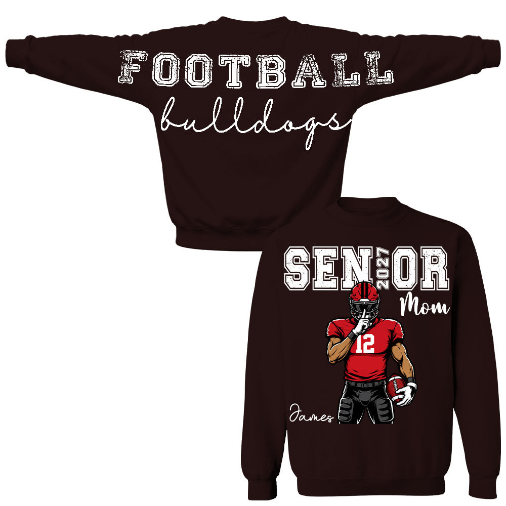 Custom Senior Football Mom Sweatshirt, Senior Night 2027 L0411 Nh00