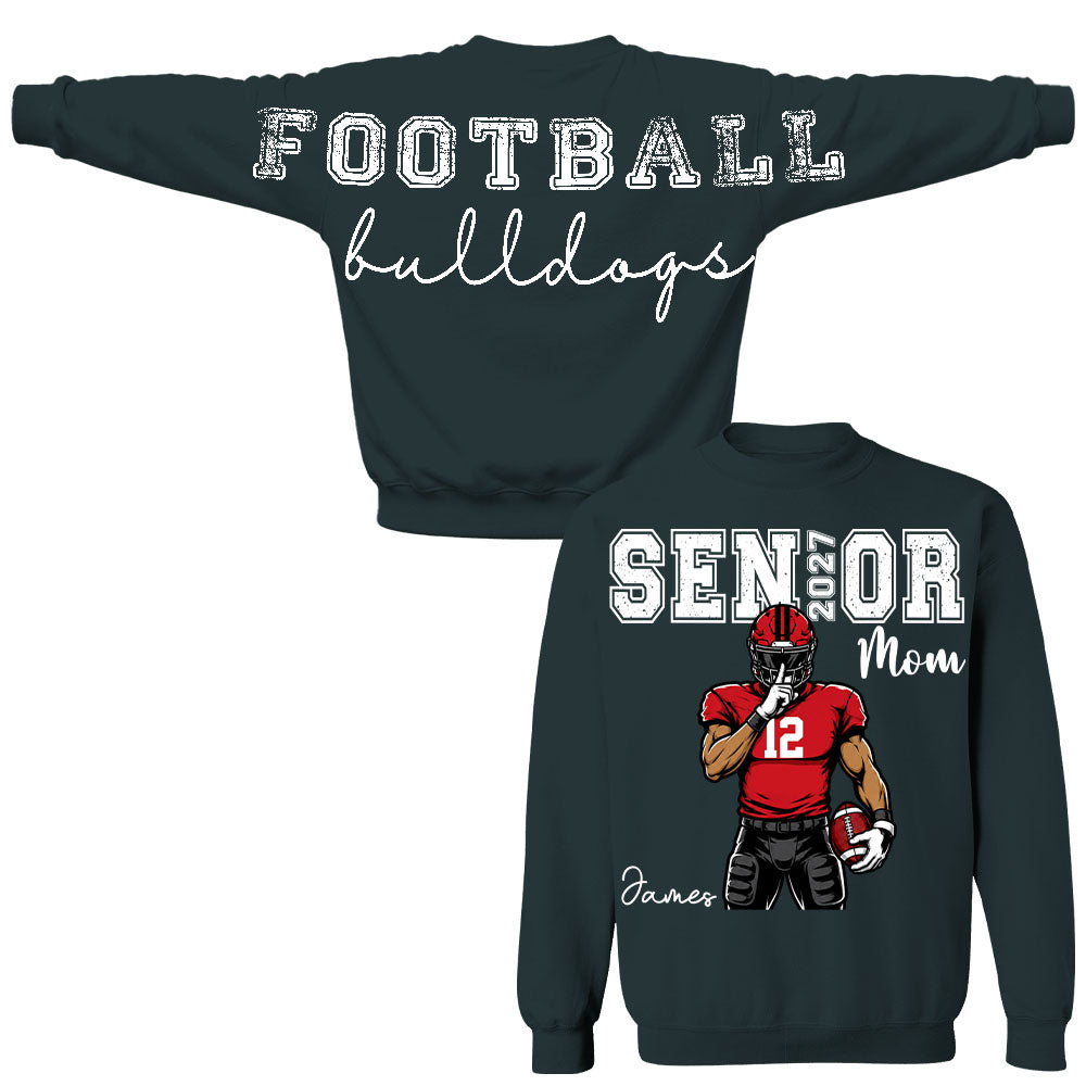 Custom Senior Football Mom Sweatshirt, Senior Night 2027 L0411 Nh00