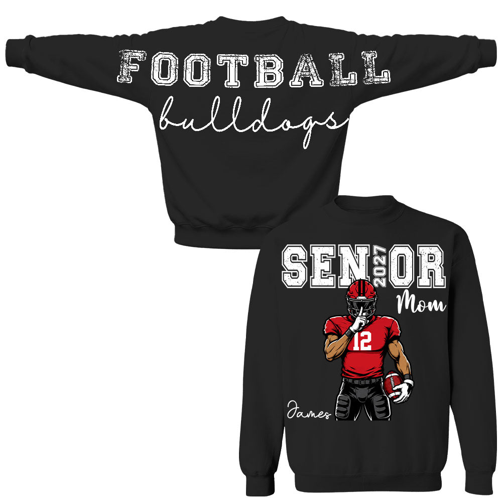 Custom Senior Football Mom Sweatshirt, Senior Night 2027 L0411 Nh00