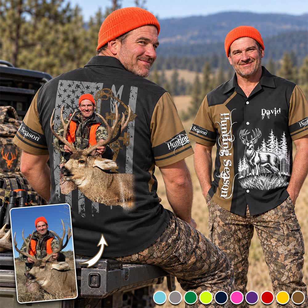Hunting Season - Custom Photo Hunting Shirt - Personalized Gifts for Husband, Dad, Hunters A2110 Pt99