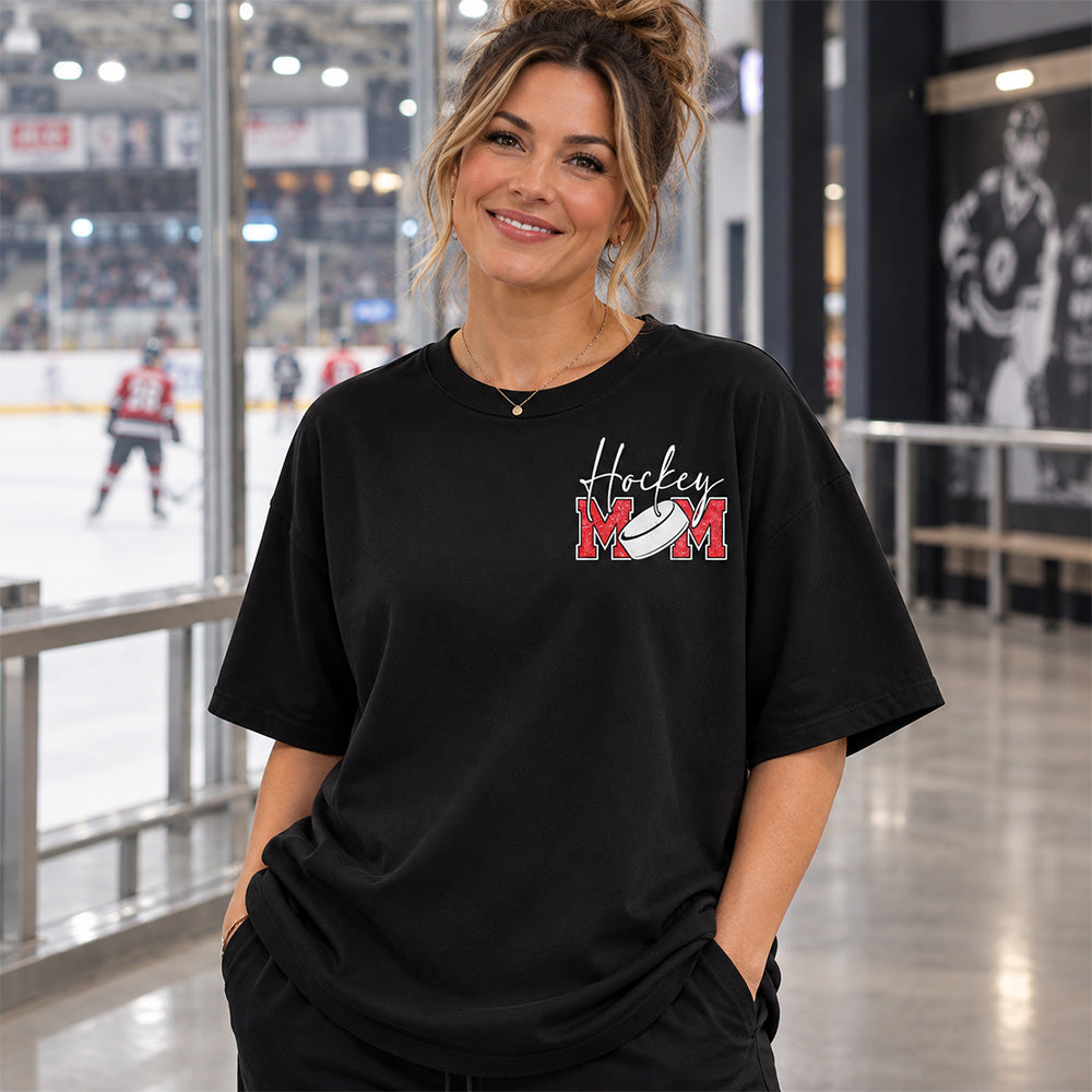 Personalized  Ice Hockey Mom Shirt, Custom Those Are My Boys T-Shirt, Team Name & Player Number Tee, Ice Hockey Mom Gift Na02 Hv01