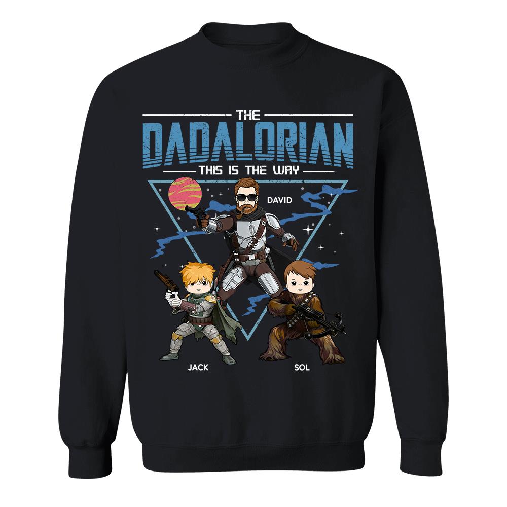 The Dadalorian This Is The Way Personalized Shirt For Dad Father's Day Gift T1807 Hv01