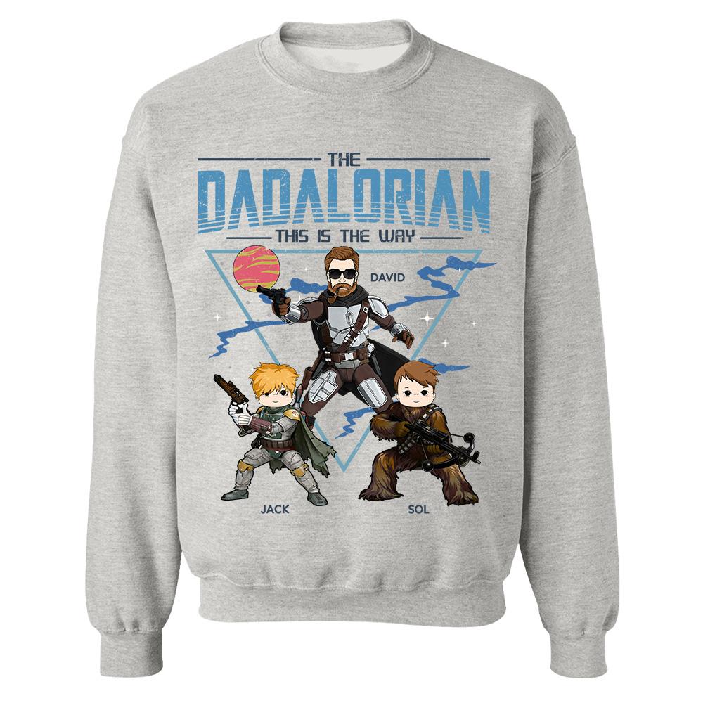 The Dadalorian This Is The Way Personalized Shirt For Dad Father's Day Gift T1807 Hv01