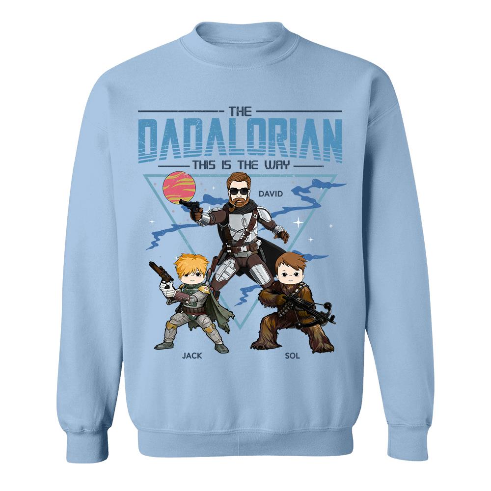 The Dadalorian This Is The Way Personalized Shirt For Dad Father's Day Gift T1807 Hv01