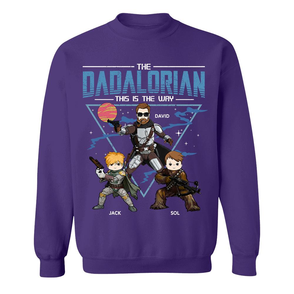 The Dadalorian This Is The Way Personalized Shirt For Dad Father's Day Gift T1807 Hv01