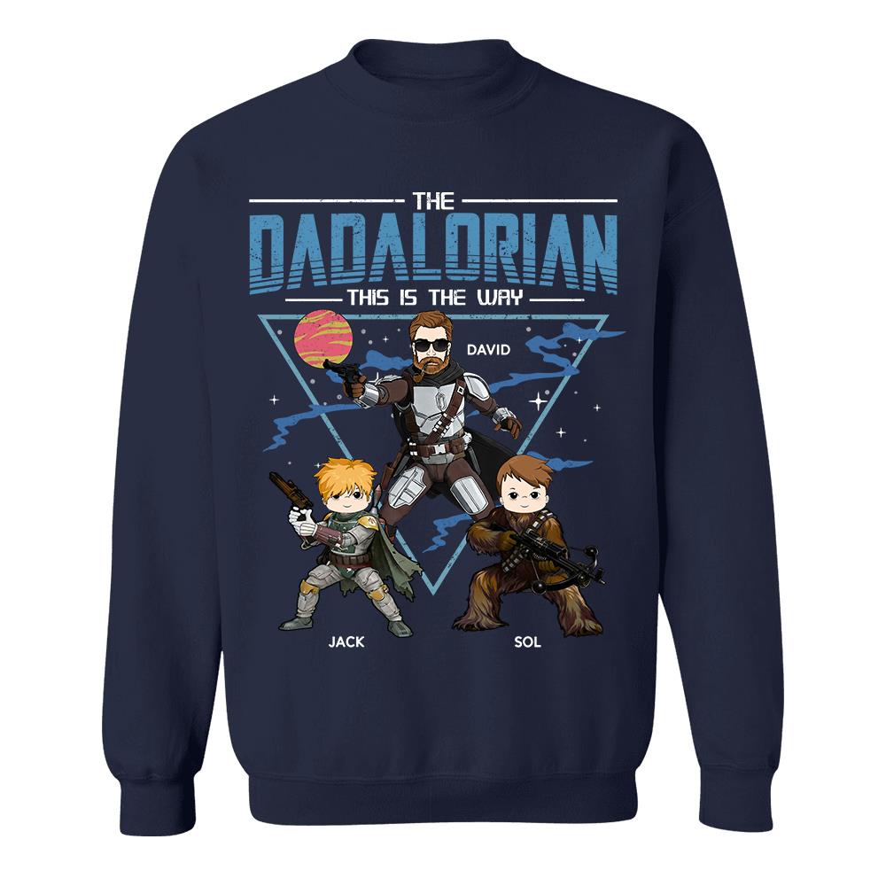 The Dadalorian This Is The Way Personalized Shirt For Dad Father's Day Gift T1807 Hv01