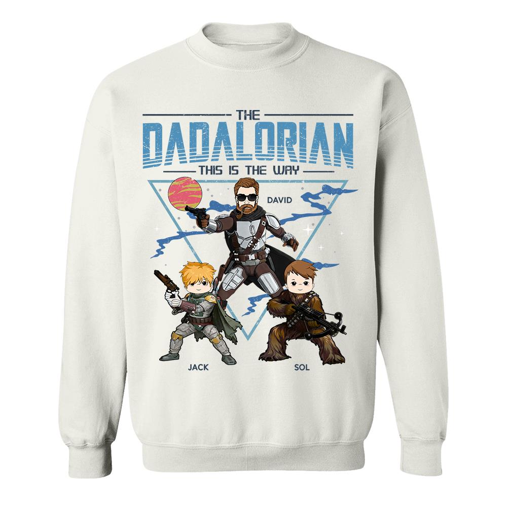 The Dadalorian This Is The Way Personalized Shirt For Dad Father's Day Gift T1807 Hv01