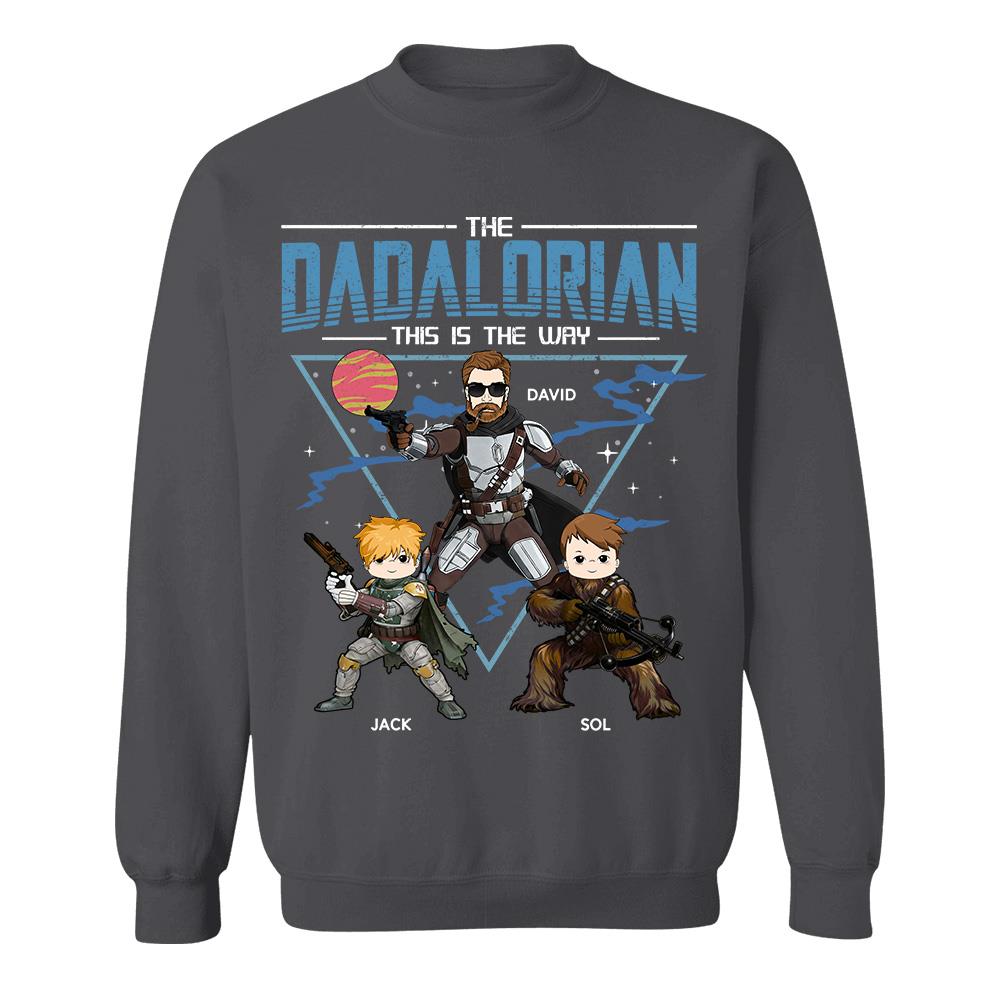 The Dadalorian This Is The Way Personalized Shirt For Dad Father's Day Gift T1807 Hv01