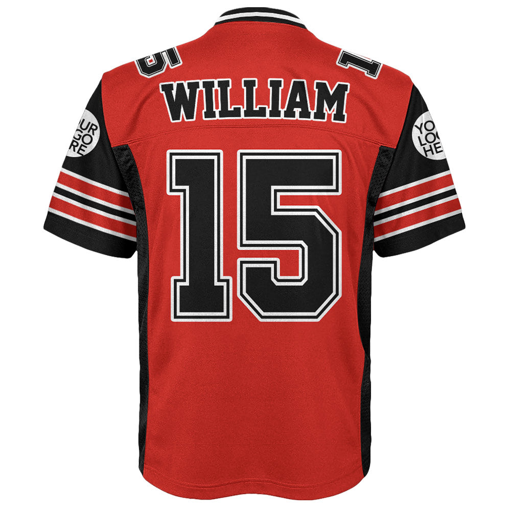 Watch Out For He's A Beast Personalized Jersey Football Game Day Custom Your Photo Gift For Football Player K1702