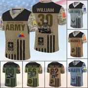 Personalized Military Jersey – Unique Gift for All Branches, Soldiers & Veterans K1702 Trhn